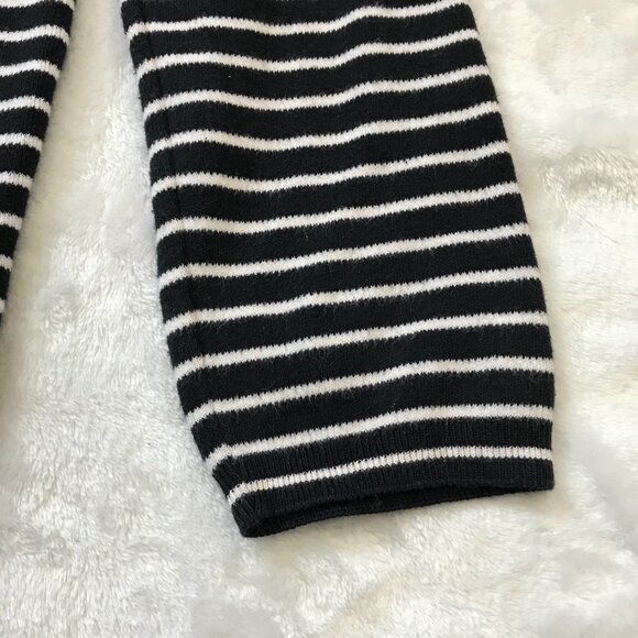 Vintage Orvis Striped V-Neck Cardigan Sweater Women's S Black White Cotton USA‎ - Picture 10 of 10